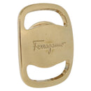Salvatore Ferragamo Vala Scarf Ring Metal Gold Tone Auth SW2861V-1