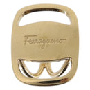 Salvatore Ferragamo Vala Scarf Ring Metal Gold Tone Auth SW2861V-2