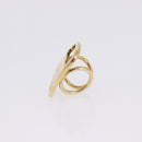 Salvatore Ferragamo Vala Scarf Ring Metal Gold Tone Auth SW2861V-4