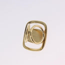 Salvatore Ferragamo Vala Scarf Ring Metal Gold Tone Auth SW2861V-6