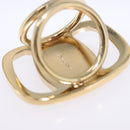 Salvatore Ferragamo Vala Scarf Ring Metal Gold Tone Auth SW2861V-7