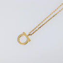 Salvatore Ferragamo Gancini Necklace metal Gold Tone Auth SW2862M-13