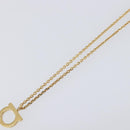 Salvatore Ferragamo Gancini Necklace metal Gold Tone Auth SW2862M-14