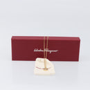 Salvatore Ferragamo Gancini Necklace metal Gold Tone Auth SW2862M-12