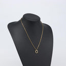 Salvatore Ferragamo Gancini Necklace metal Gold Tone Auth SW2862M-19