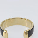 Salvatore Ferragamo Bangle Metal 2 Set Silver Black Auth SW2865-12