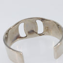 Salvatore Ferragamo Bangle Metal 2 Set Silver Black Auth SW2865-6