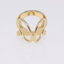 Salvatore Ferragamo Gancini Scarf Ring Metal 2 Set Gold Tone Auth SW2867-3