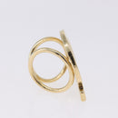 Salvatore Ferragamo Gancini Scarf Ring Metal 2 Set Gold Tone Auth SW2867-5