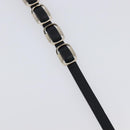 Salvatore Ferragamo Vala Bracelet Leather Black Gold Auth SW2868-17