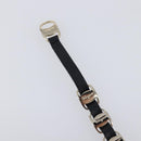 Salvatore Ferragamo Vala Bracelet Leather Black Gold Auth SW2868-9