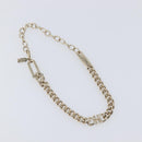 Salvatore Ferragamo Choker Necklace Metal 3 Set Gold Tone Auth SW2871-12