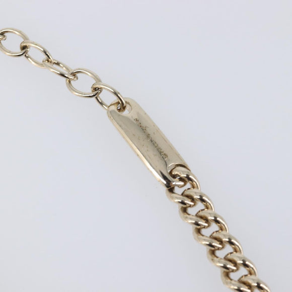 Salvatore Ferragamo Choker Necklace Metal 3 Set Gold Tone Auth SW2871