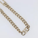 Salvatore Ferragamo Choker Necklace Metal 3 Set Gold Tone Auth SW2871-20