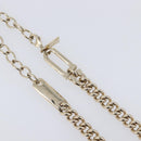 Salvatore Ferragamo Choker Necklace Metal 3 Set Gold Tone Auth SW2871-21