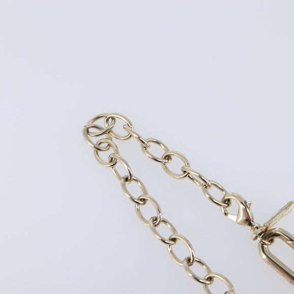 Salvatore Ferragamo Choker Necklace Metal 3 Set Gold Tone Auth SW2871