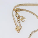 Salvatore Ferragamo Choker Necklace Metal 3 Set Gold Tone Auth SW2871-27