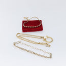 Salvatore Ferragamo Choker Necklace Metal 3 Set Gold Tone Auth SW2871-28