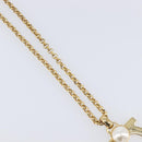 Salvatore Ferragamo Choker Necklace Metal 3 Set Gold Tone Auth SW2871-4