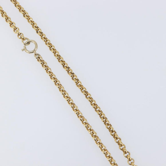 Salvatore Ferragamo Choker Necklace Metal 3 Set Gold Tone Auth SW2871