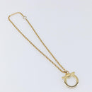 Salvatore Ferragamo Choker Necklace Metal 3 Set Gold Tone Auth SW2871-7