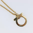Salvatore Ferragamo Choker Necklace Metal 3 Set Gold Tone Auth SW2871-8