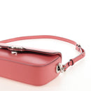 GUCCI Double G Chain Shoulder Bag Leather Pink Silver 739722 Auth SW2873SAM-10
