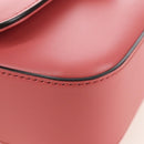 GUCCI Double G Chain Shoulder Bag Leather Pink Silver 739722 Auth SW2873SAM-12