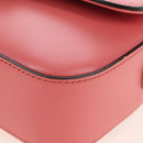GUCCI Double G Chain Shoulder Bag Leather Pink Silver 739722 Auth SW2873SAM-13