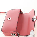 GUCCI Double G Chain Shoulder Bag Leather Pink Silver 739722 Auth SW2873SAM-18