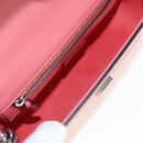 GUCCI Double G Chain Shoulder Bag Leather Pink Silver 739722 Auth SW2873SAM-20