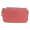 GUCCI Double G Chain Shoulder Bag Leather Pink Silver 739722 Auth SW2873SAM-3