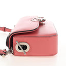 GUCCI Double G Chain Shoulder Bag Leather Pink Silver 739722 Auth SW2873SAM-4