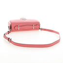 GUCCI Double G Chain Shoulder Bag Leather Pink Silver 739722 Auth SW2873SAM-8