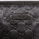 GUCCI GuccissimaGG Shoulder Bag Leather Dark Brown Gold Tone 201538 Auth SW2875V-18