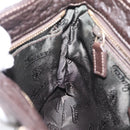 GUCCI GuccissimaGG Shoulder Bag Leather Dark Brown Gold Tone 201538 Auth SW2875V-22