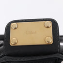 Chloe Paddington Hand Bag Leather Black Gold Tone Auth SW2877V-21