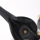 Chloe Paddington Hand Bag Leather Black Gold Tone Auth SW2877V-30