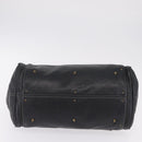 Chloe Paddington Hand Bag Leather Black Gold Tone Auth SW2877V-9