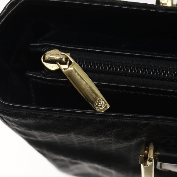 LOEWE Hand Bag Nylon Green Gold Auth sw288