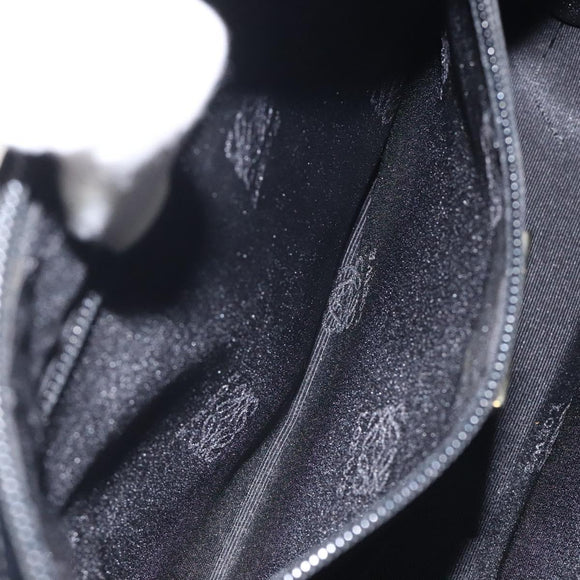 LOEWE Hand Bag Nylon Green Gold Auth sw288