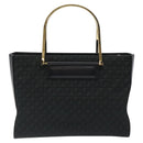 LOEWE Hand Bag Nylon Green Gold Auth sw288-2