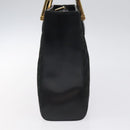 LOEWE Hand Bag Nylon Green Gold Auth sw288-4