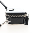 PRADA Shoulder Pouch Leather Black Silver Auth SW2880M-4