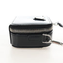 PRADA Shoulder Pouch Leather Black Silver Auth SW2880M-5