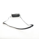 PRADA Shoulder Pouch Leather Black Silver Auth SW2880M-7