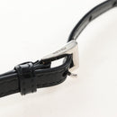 PRADA Shoulder Pouch Leather Black Silver Auth SW2880M-9