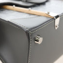 Goyard Herringbone Saigon Mini Hand Bag PVC Leather 2way Gray Auth SW2884SM-15