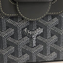 Goyard Herringbone Saigon Mini Hand Bag PVC Leather 2way Gray Auth SW2884SM-20