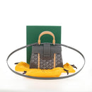 Goyard Herringbone Saigon Mini Hand Bag PVC Leather 2way Gray Auth SW2884SM-29